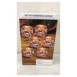 Hand Painted Christmas Candles