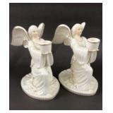 2 Angel Candleholders 6.5'