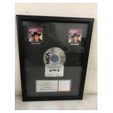 Framed George Strait CD Sales Award 13 x 18