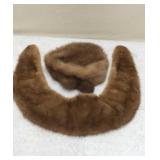 Vintage Fur Hat and Stole