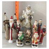 Santa Figurines Lot