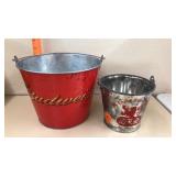 2 Beer Buckets - Budweiser
