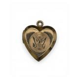 Vintage 12K US army sweetheart pendant