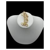 Vintage Disney gold Mickey brooch