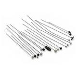 18 antique hat pins rhinestone etc