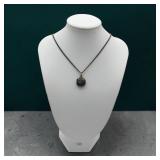 Sterling religious sliding rose necklace