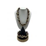MC colorful shell necklace & bracket set