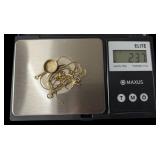 10K gold scrap lot 2.37 grams