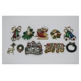 10 holiday brooches