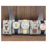 5 novelty watchï¿½s Elvis, elephant etc