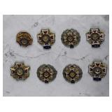 8 vintage vfw ladies auxiliary pins
