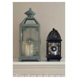 2 metal lanterns 13' and 8'