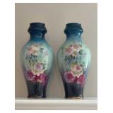12' Royal Bonn Germany cylinder vase set