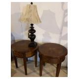 2 Side Tables and Lamp 26 x 24
