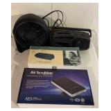 Electronics Lot - Radio, Fan etc