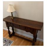 Entry Table and Lamp