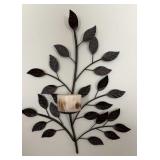 18' Metal Wall Art Candleholder