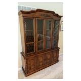 Vintage 2pc China Cabinet 80 x 60 x 17