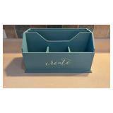 Wooden letter, mail, receipt etc caddy
