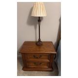 Nightstand and Lamp