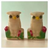 MC celluloid owls S&P set