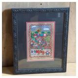 Traditional Hispanic bark paper painting