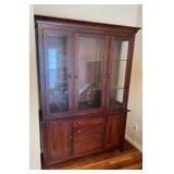 2pc China Cabinet 82 x 58 x 18 and Contents