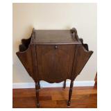 Antique copper lined Smoke Stand 29 x 21 x 11
