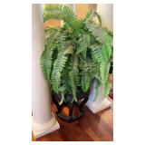 Faux Greenery in Urn 46'