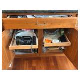 Kitchen drawer cabinet contents flatware, etc.