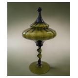 15' empoli Italian circus tent pedestal candy dish