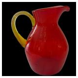 10' Aberina crackle glass pitcher