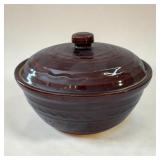 8 1/2' marcrest pottery lidded server