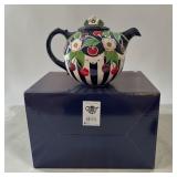 JM McCall blue sky Cherry round teapot