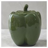 10' MC green pepper ceramic cookie jar USA CJ-30