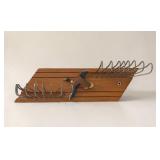 14' MC wooden mallard duck tie rack