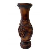 12' turned wood in relief vase