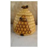 Ceramic Bee Hive Cookie Jar 9'