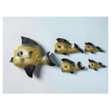 5pc MC ceramicraft Ca. Fish wall hanging set