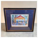 Signed M. Lowery watercolor 66/1000