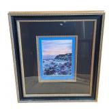 Nautical port watercolor framed