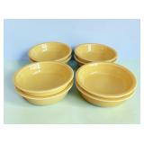 8 fiesta sunflower yellow soup bowls