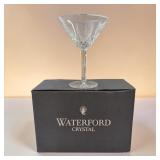 Pair Waterford Crystal Lismore martini glasses