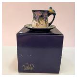 JM McCall blue sky Wisteria cup & saucer