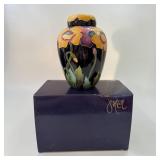JM McCall blue sky Poppy ginger jar