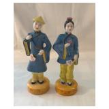 1950s porcelain oriental statues
