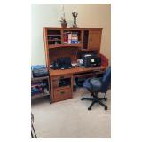 Office Desk, Chair, Computer and Contents