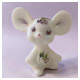 Fenton glass big eared mouse statue