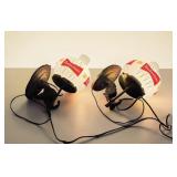 Vtg Budweiser glass globe beer lights