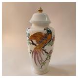 14' fighting rooster ceramic urn